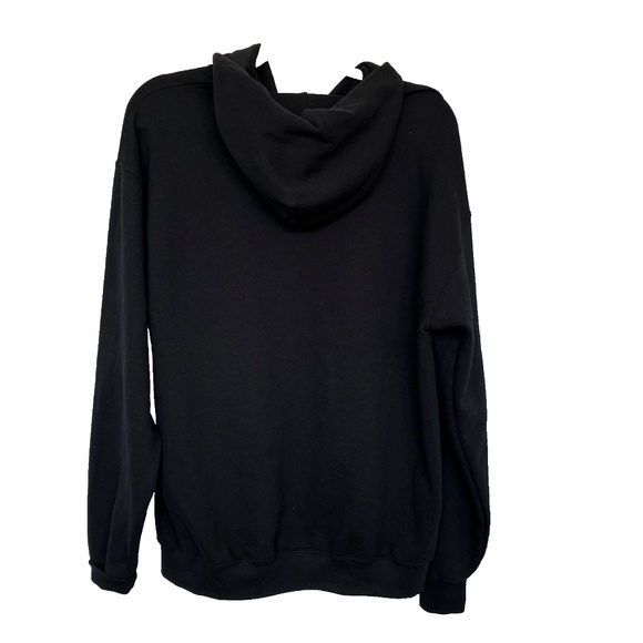 Sanrio Hoodie Size L Kuromi My Melody Pullover Sweatshirt Black Pink Heart - Picture 3 of 5